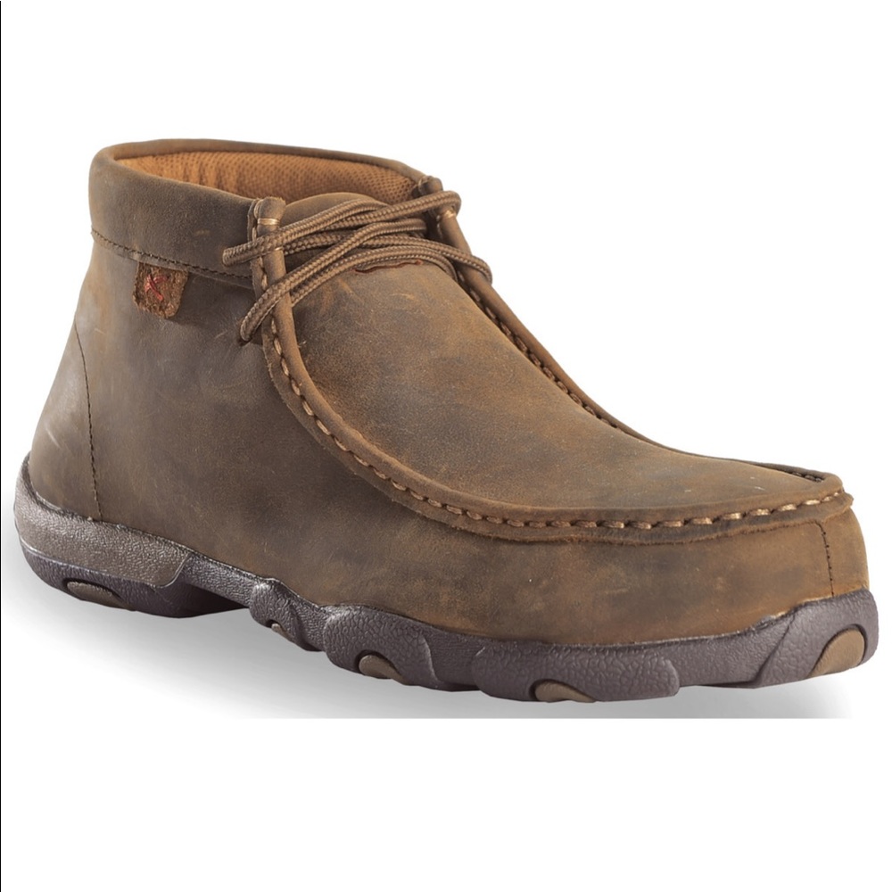 Twisted X women’s Driving Moc steel toe work shoes